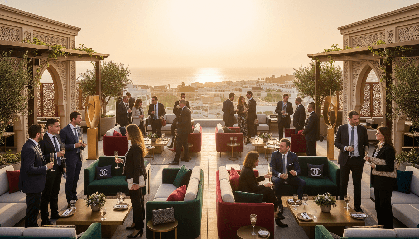 Premium brands networking at an exclusive Tangier venue